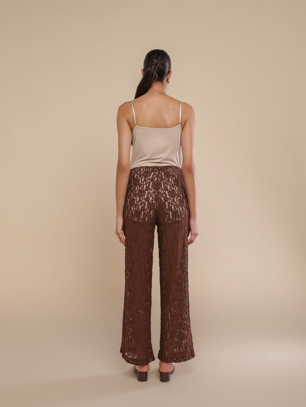 Calça Renda Urban Lace Coffee