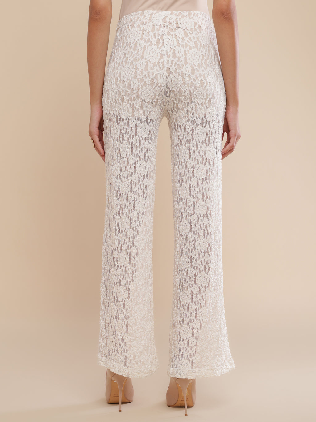 Calça Renda Urban Lace Off-White