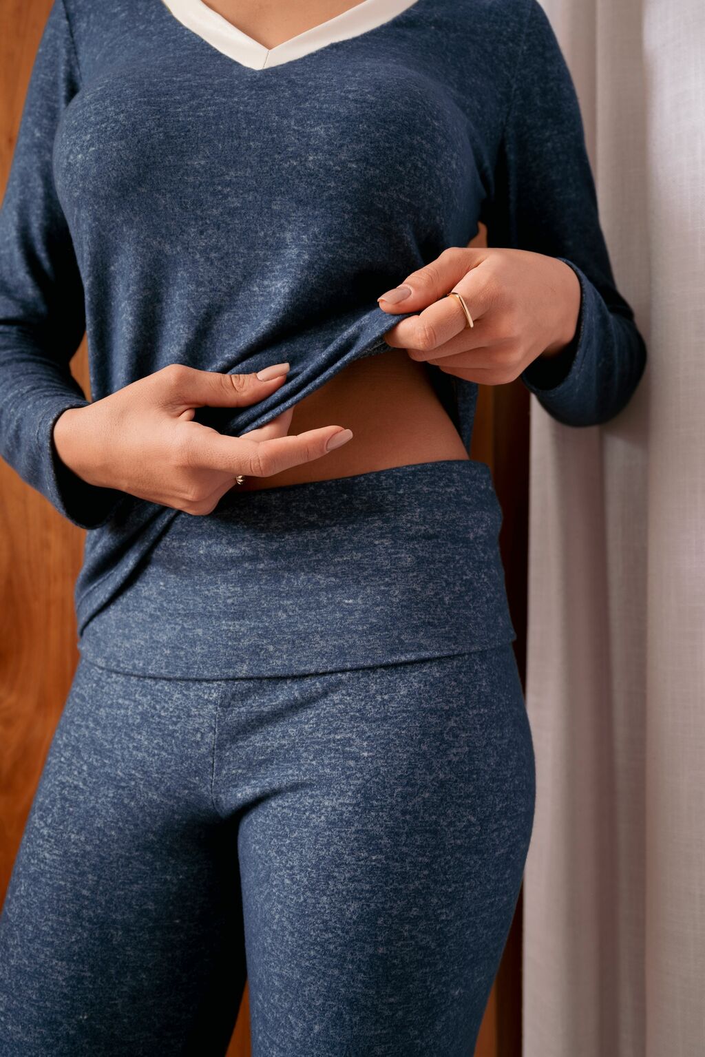 Calça Legging Lush Thermo Azul Marinho