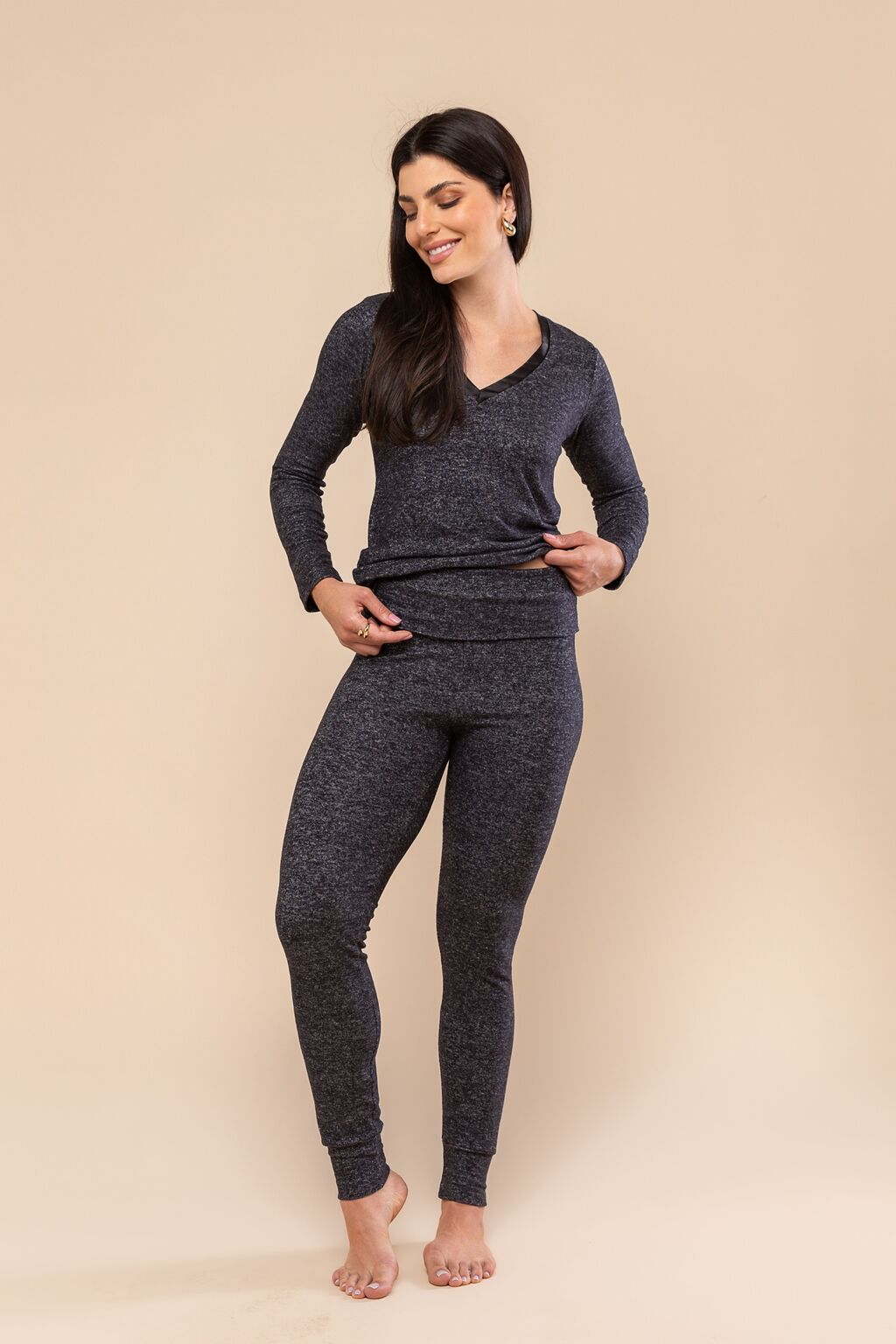 Calça Legging Lush Thermo Preta