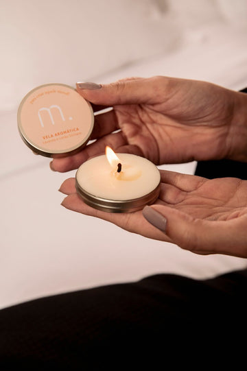 Mini Vela Latinha Lavanda e Limão Siciliano