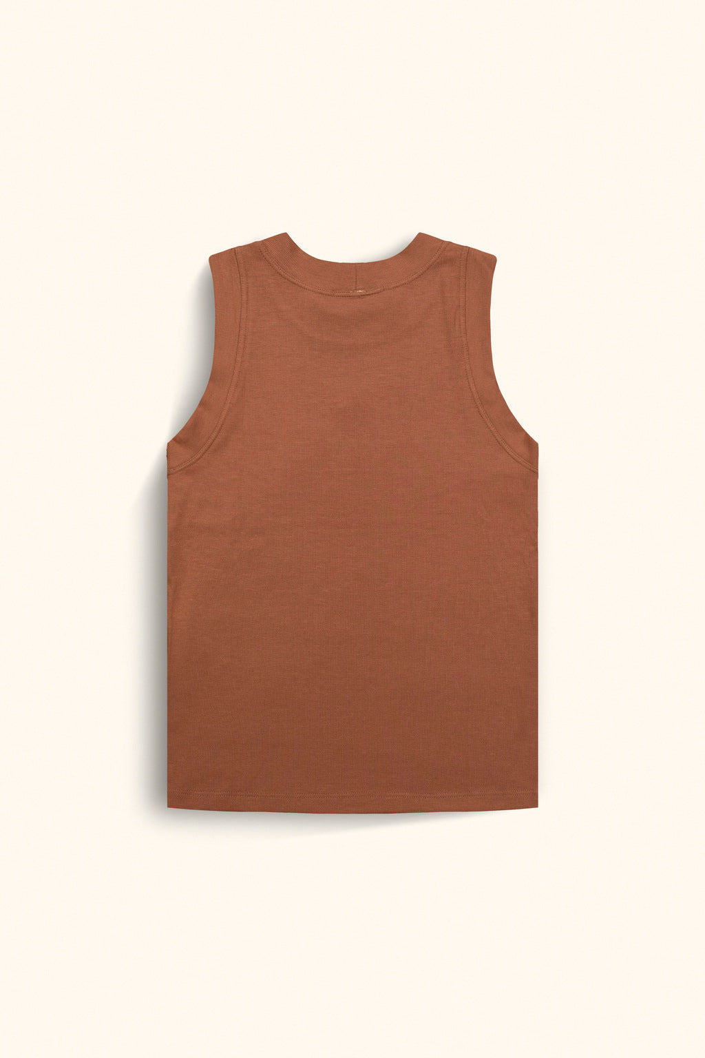 Regata Tank Canelada Viscose Mocaccino