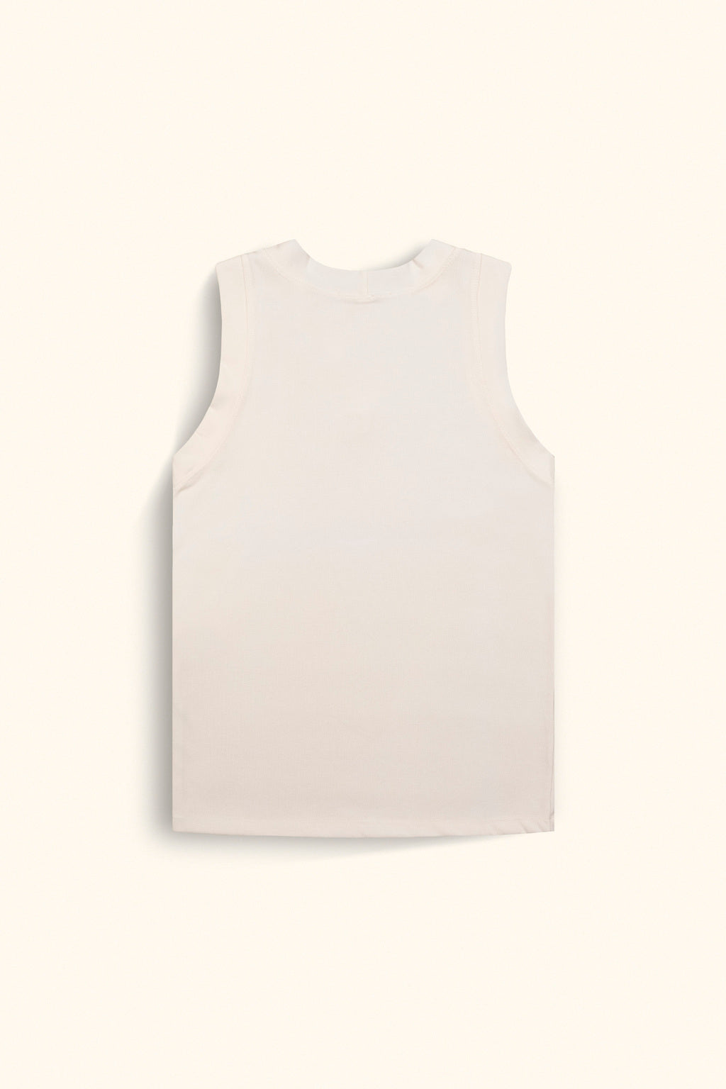 Regata Tank Canelada Viscose Off-White