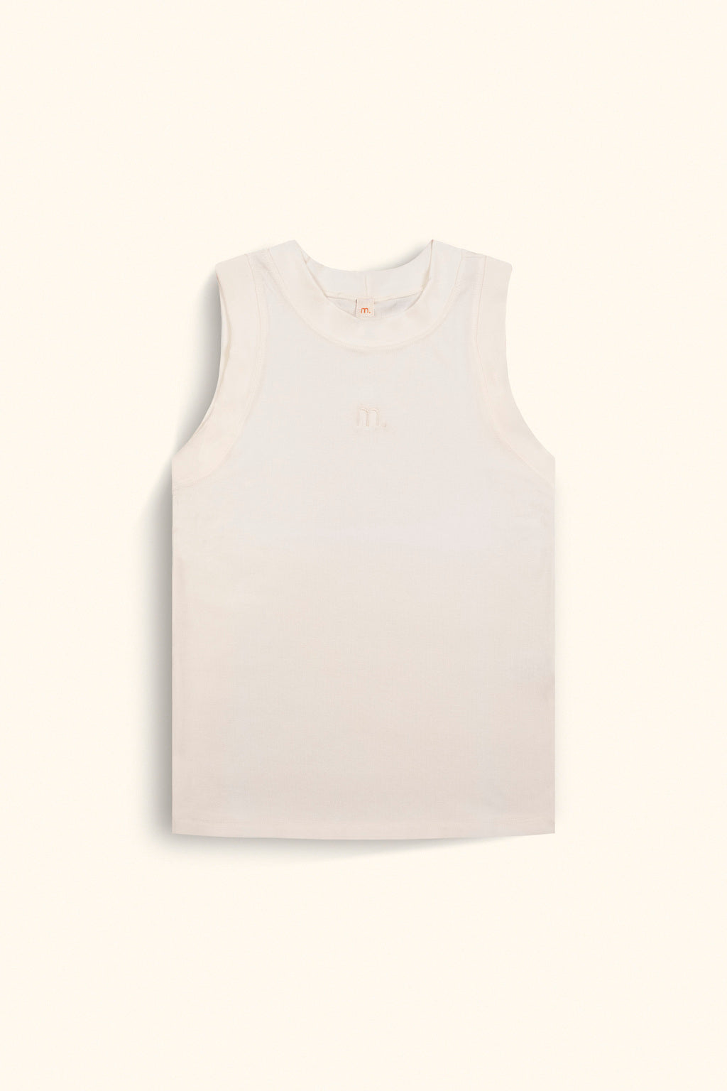 Regata Tank Canelada Viscose Off-White